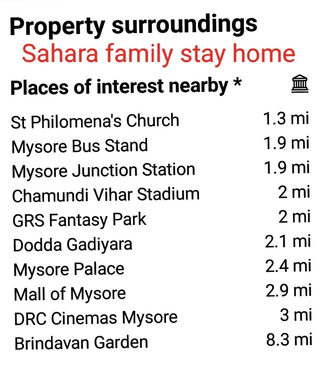 Sahara Family Homestay Mysore Extérieur photo